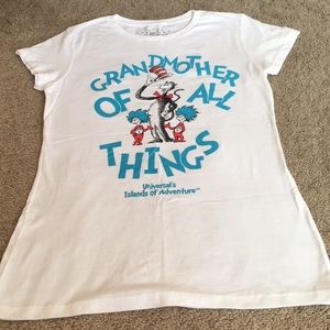 White Dr. Seuss shirt